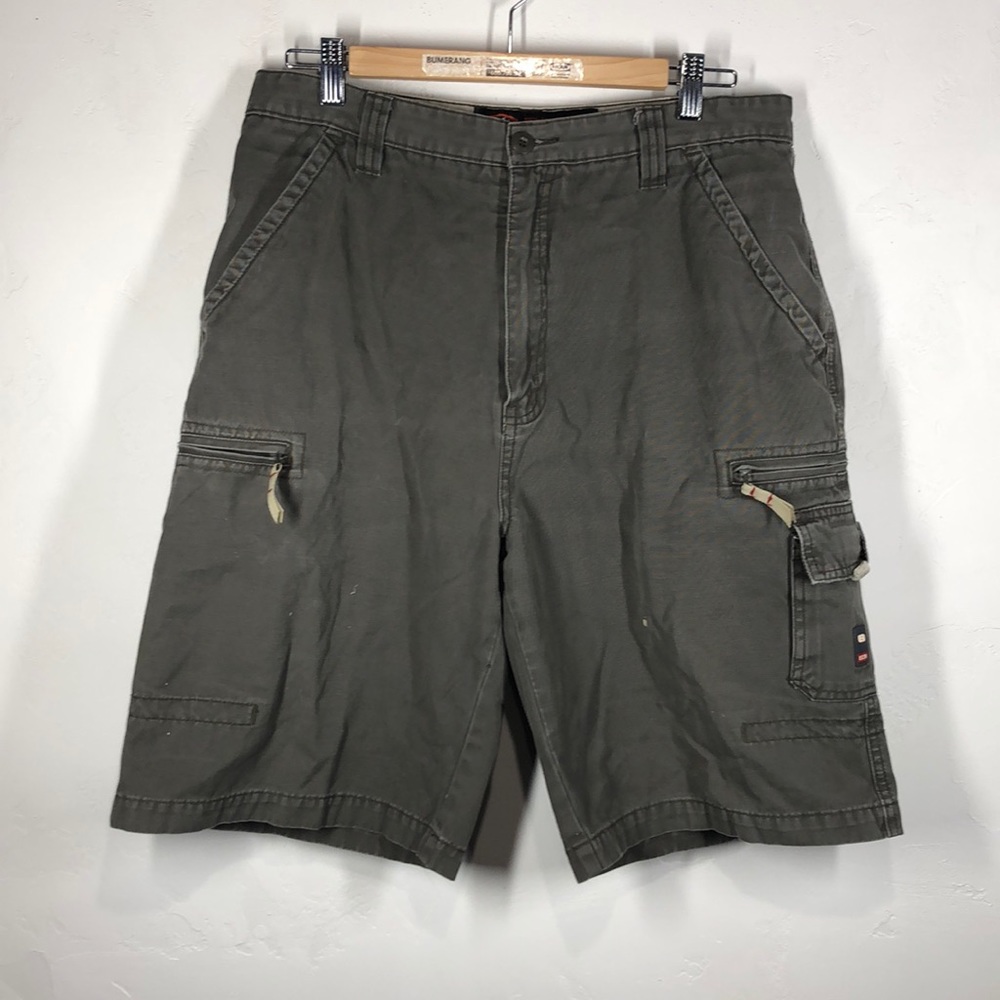 OTB green cargo shorts size 34